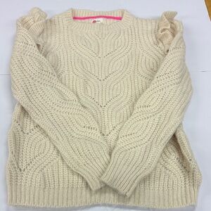 Boden Cream Cable Knit Sweater